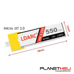 LDARC 550mAh 3.8V 50C LiHV LiPo Battery PH2.0 Plug